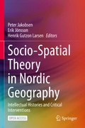 Cover: Socio-Spatial Theory in Nordic Geography - Springer