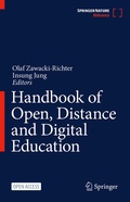 Cover: Handbook of Open, Distance and Digital Education - Springer