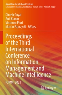 Enlarge image Cover: Proceedings of the Third International Conference on Information Management and Machine Intelligence - Springer
