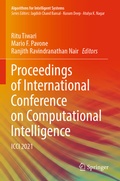 Cover: Proceedings of International Conference on Computational Intelligence - Springer