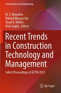 Enlarge image Cover: Recent Trends in Construction Technology and Management - Springer