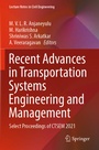 Cover: Recent Advances in Transportation Systems Engineering and Management - Springer