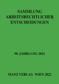 Cover: Sammlung arbeitsrechtlicher Entscheidungen - Manz