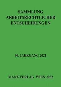 Abbildung von: Sammlung arbeitsrechtlicher Entscheidungen - Manz