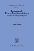 Cover: Internationale Untersuchungskommissionen. - Duncker & Humblot