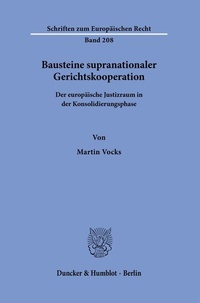 Abbildung von: Bausteine supranationaler Gerichtskooperation. - Duncker & Humblot