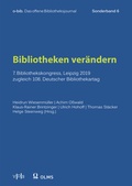 Cover: Bibliotheken ver&auml;ndern - Georg Olms Verlag