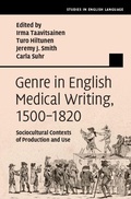 Cover: Genre in English Medical Writing, 1500-1820 - Cambridge University Press
