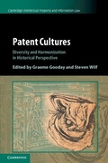 Cover: Patent Cultures - Cambridge University Press