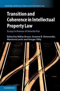 Cover: Transition and Coherence in Intellectual Property Law - Cambridge University Press