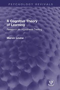 Cover: A Cognitive Theory of Learning - Routledge