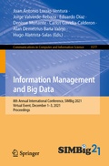 Cover: Information Management and Big Data - Springer