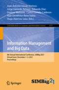 Cover: Information Management and Big Data - Springer