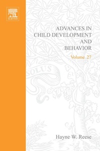 Enlarge image Cover: Advances in Child Development and Behavior - Academic Press