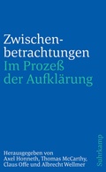 Cover: Zwischenbetrachtungen - Suhrkamp