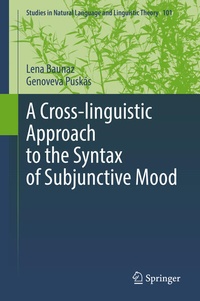 Enlarge image Cover: A Cross-linguistic Approach to the Syntax of Subjunctive Mood - Springer