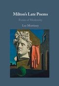 Cover: Milton's Late Poems - Cambridge University Press
