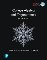 Abbildung von: College Algebra and Trigonometry, Global Edition -- MyLab Math with Pearson eText - Pearson Education Limited