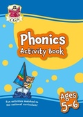 Cover: Phonics Activity Book for Ages 5-6 (Year 1) - Coordination Group Publications Ltd (CGP)