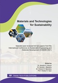 Cover: Materials and Technologies for Sustainability - Trans Tech Publications Ltd