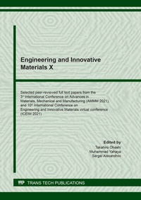 Enlarge image Cover: Engineering and Innovative Materials X - Trans Tech Publications Ltd