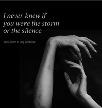 Abbildung von: I never knew if you were the storm or the silence - Olaf Korbanek