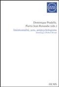 Cover: Intentionnalit&eacute;, sens, antipsychologisme - Georg Olms Verlag