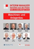 Cover: Maschinen- und Anlagenbau: Interim Manager berichten aus der Praxis - DC Publishing