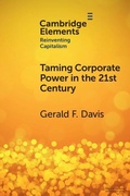 Cover: Taming Corporate Power in the 21st Century - Cambridge University Press