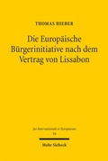 Cover: Die Europ&auml;ische B&uuml;rgerinitiative nach dem Vertrag von Lissabon - Mohr Siebeck