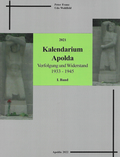 Cover: Kalendarium Apolda 2021 (1.Band) - Prager-Haus Apolda e. V.
