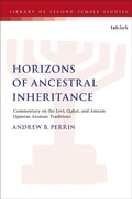 Cover: Horizons of Ancestral Inheritance - T.& T.Clark Ltd