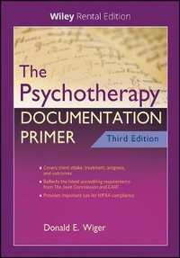 Enlarge image Cover: The Psychotherapy Documentation Primer - Wiley