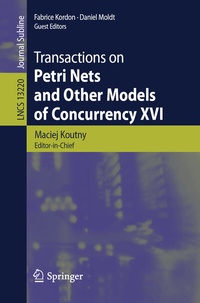 Abbildung von: Transactions on Petri Nets and Other Models of Concurrency XVI - Springer