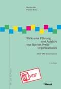 Cover: Wirksame F&uuml;hrung und Aufsicht von Not-for-Profit-Organisationen - Haupt Verlag