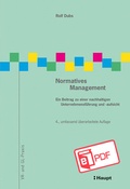 Cover: Normatives Management - Haupt Verlag