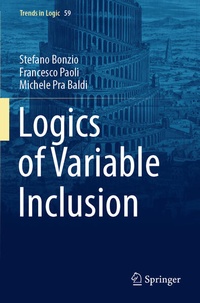 Enlarge image Cover: Logics of Variable Inclusion - Springer