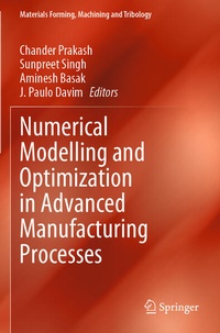 Enlarge image Cover: Numerical Modelling and Optimization in Advanced Manufacturing Processes - Springer