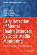 Cover: Early Detection of Mental Health Disorders by Social Media Monitoring - Springer