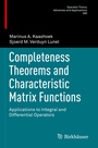 Cover: Completeness Theorems and Characteristic Matrix Functions - Birkh&auml;user