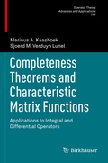 Cover: Completeness Theorems and Characteristic Matrix Functions - Birkh&auml;user