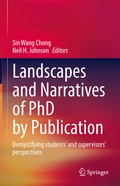 Cover: Landscapes and Narratives of PhD by Publication - Springer