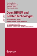 Cover: OpenSHMEM and Related Technologies. OpenSHMEM in the Era of Exascale and Smart Networks - Springer