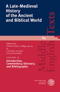 Cover: A Late-Medieval History of the Ancient and Biblical World / Introduction, Commentary, Glossary, and Bibliography - Universit&auml;tsverlag Winter