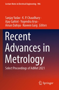 Enlarge image Cover: Recent Advances in Metrology - Springer