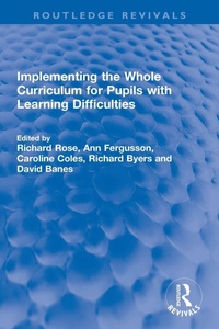 Enlarge image Cover: Implementing the Whole Curriculum for Pupils with Learning Difficulties - Routledge