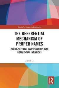 Enlarge image Cover: The Referential Mechanism of Proper Names - Routledge