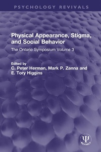 Enlarge image Cover: Physical Appearance, Stigma, and Social Behavior - Routledge