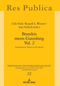 Cover: Brandeis meets Gutenberg Vol. 2 - Peter Lang Verlag
