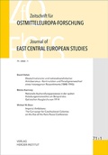 Cover: Zeitschrift f&uuml;r Ostmitteleuropa-Forschung (ZfO) 71/1 / Journal of East Central European Studies (JECES) - Verlag Herder-Institut